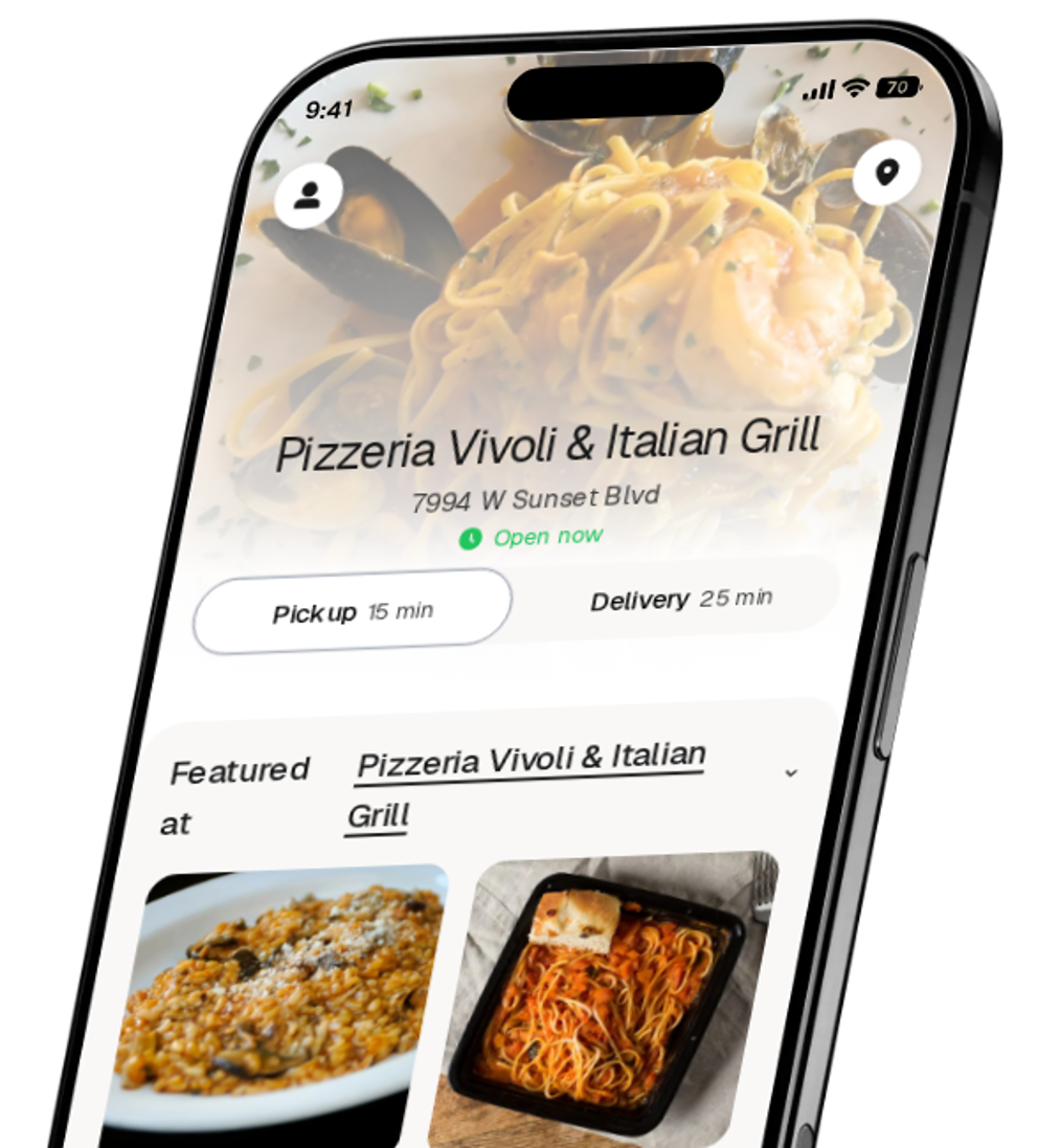 Pizzeria Vivoli & Italian Grill app preview