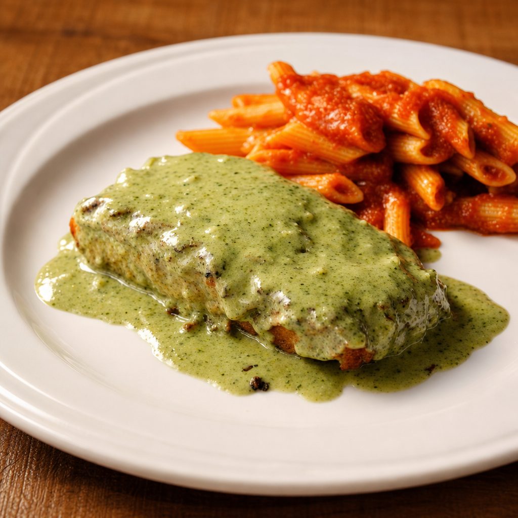 Salmone In Crosta Con Pesto.
